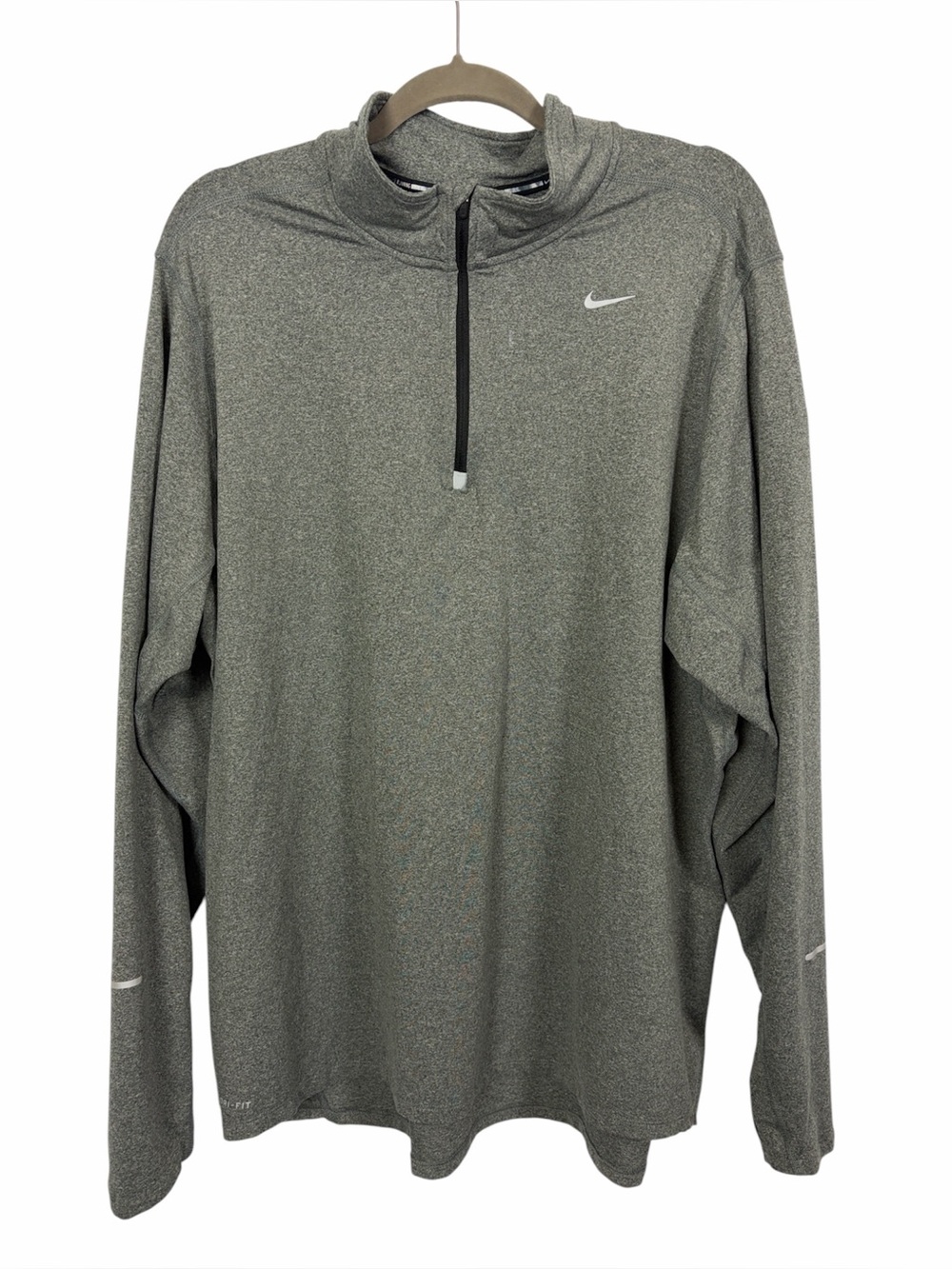 Nike Element Dri-FIT Running Quarter Zip Pullover Gray Heather XXL
